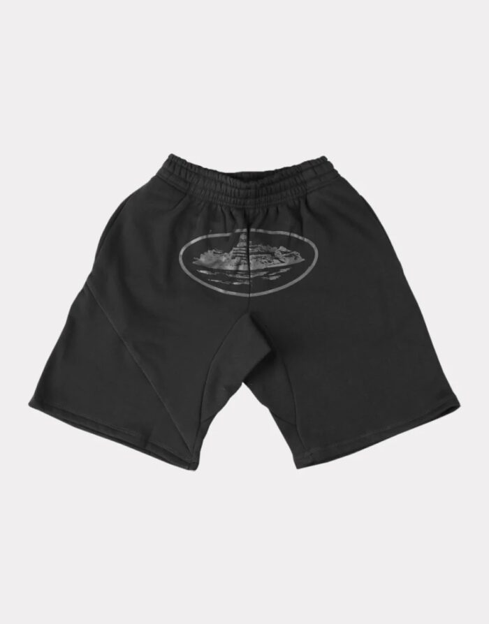 Corteiz-Alcatraz-Shorts-Triple-Black
