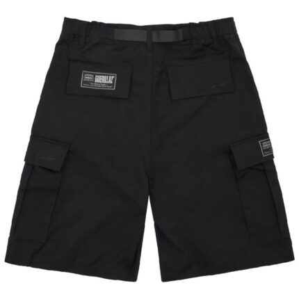 Corteiz Alcatraz Cargo Shorts in Triple Black